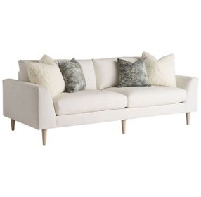 Sunset Key Roswell White 91" Sofa with Pillows