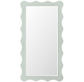 Commerce and Market Green Rectangular Wall Mirror