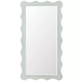 Commerce and Market Green Rectangular Wall Mirror