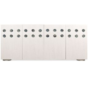 Bazaar Living White 80" Entertainment Credenza