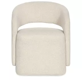 Bazaar Living Beige Upholstered Dining Arm Chair