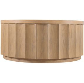 Bazaar Living Light Brown Round Cocktail Table