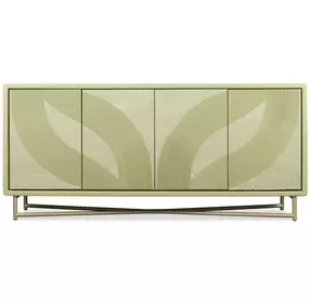 Bazaar Living Green 4 Door Credenza
