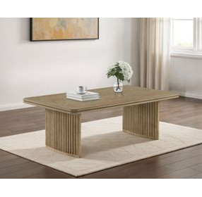 Adina Distressed Light Brown Rectangular Occassional Table Set