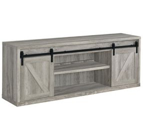 Brockton Grey Driftwood 71" TV Console