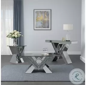 Taffeta Silver Occasional Table Set