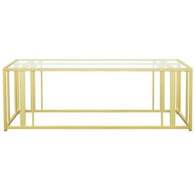 Adri Matte Brass Coffee Table