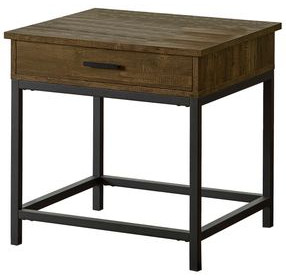 Byers Brown Oak And Sandy Black End Table