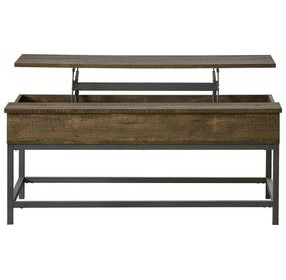 Byers Brown Oak And Sandy Black Coffee Table