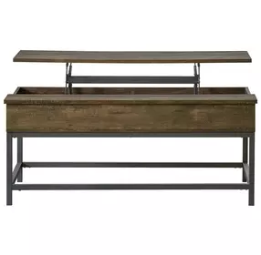 Byers Brown Oak And Sandy Black Coffee Table