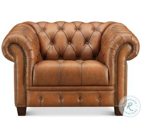 Haworth Saddle Brown Top Grain Leather Chair