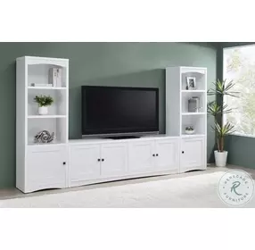 Laughlin White 3 Piece Entertainment Center