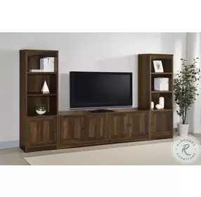 Laughlin Dark Pine 3 Piece Entertainment Center