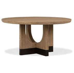 Tristan Swiss Coffee 60" Round Dining Table