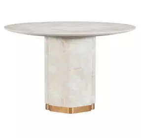Eleana Beige 48" Round Dining Table