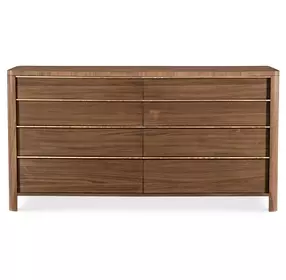 Solara Medium Brown 8 Drawer Dresser
