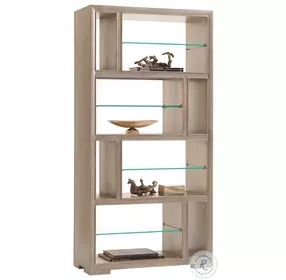Shadow Play Taupe Gray Windsor Open Bookcase