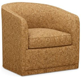 Los Altos Colton Orange Upholstered Swivel Chair