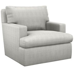 Bandar Gray Upholstered Swivel Chair