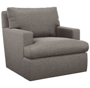 Bandar Black Upholstered Swivel Chair