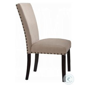 Nolan Linen Oak Side Chair Set of 2