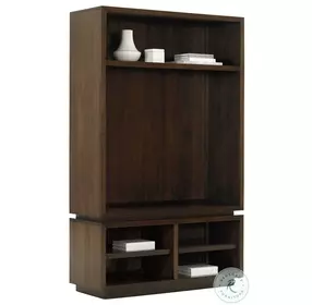 MacArthur Park Warm Mocha Brown Walnut Thurston Bunching Bookcase