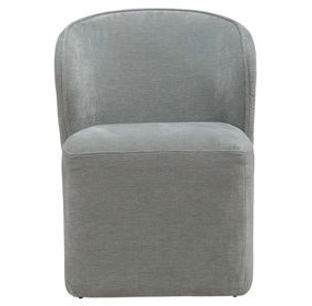 Accent Dining Sapphire Upholstered Dining Chair with Casters