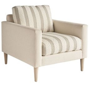 Sunset Key Marcella Beige Upholstered Accent Chair