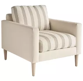 Sunset Key Marcella Beige Upholstered Accent Chair