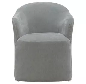 Dining Studio Sapphire Upholstered Dining Arm Chair with Casters