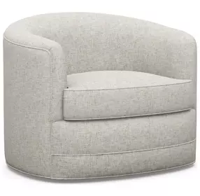 Ocean Club Kava Beige Upholstered Swivel Chair