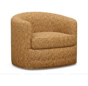 Ocean Club Kava Orange Upholstered Swivel Chair