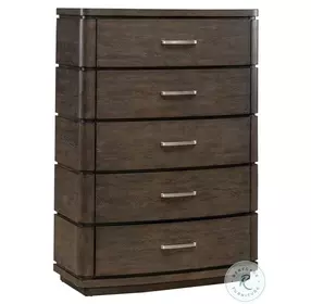 Cascade Falls Satin Espresso 5 Drawer Chest