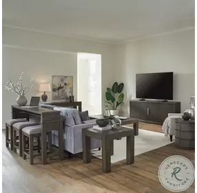 Cascade Falls Satin Espresso Rectangular Occasional Table Set