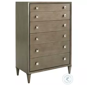 Ariana Charcoal Gray Remy 6 Drawer Chest