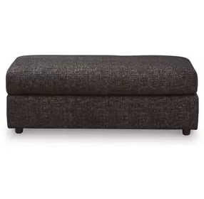 Coralene Onyx Performance Fabric Upholstered Rectangular Oversized Accent Ottoman