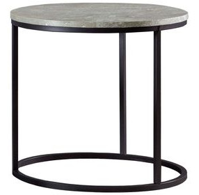 Lainey Grey And Gunmetal End Table