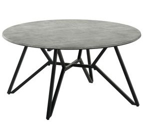 Hadi Cement And Gunmetal Coffee Table