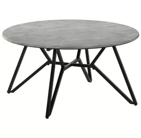 Hadi Cement And Gunmetal Coffee Table