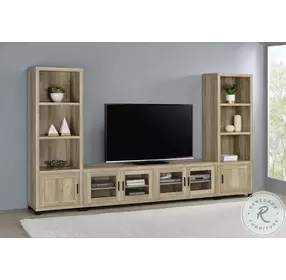 Sachin Antique Pine 3 Piece 79" Entertainment Centers