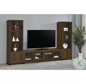 Sachin Dark Pine 3 Piece 79" Entertainment Centers