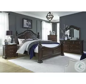 Messina Estates Cognac Poster Bedroom Set