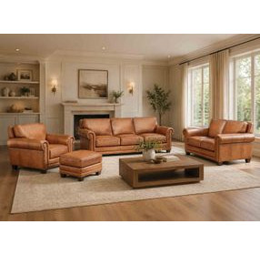 Colwyn Saddle Leather Living Room Set