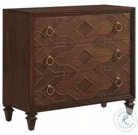 Silverado Rich Walnut Woodland Drawer Hall Chest