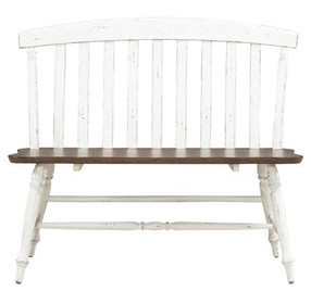 Al Fresco Graphite and Whitestone 42" Dining Bench