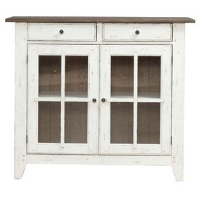 Al Fresco Graphite and Whitestone 2 Glass Door Server