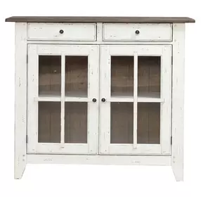 Al Fresco Graphite and Whitestone 2 Glass Door Server