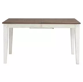 Al Fresco Graphite and Whitestone 74" Extendable Rectangular Dining Table