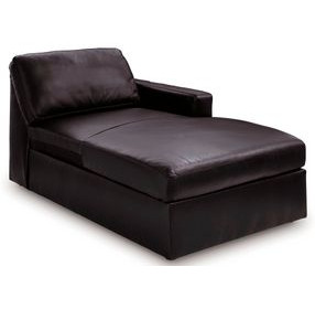 ModMax II Black Leather RAF Corner Chaise