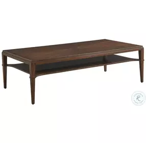 Rendezvous Walnut Starburst Andora Cocktail Table